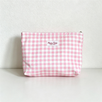 CouldNook Checked Cosmetic Bag - Vanity Storage Accent
