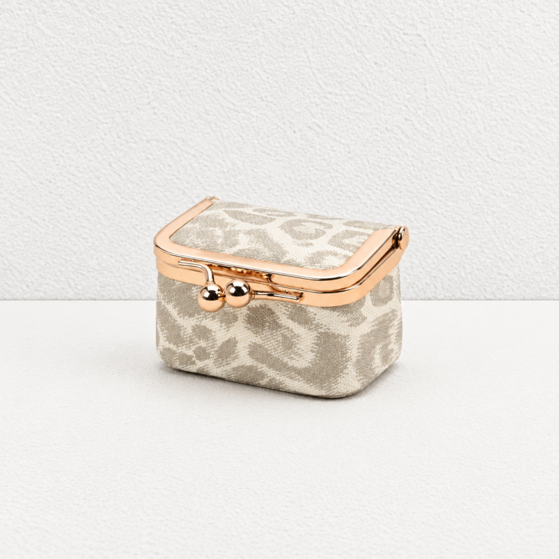 CouldNook Leopard Mini Jewelry Purse - Clasp Frame