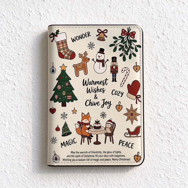 CouldNook Christmas Passport Cover - Festive Prints And Interior Storage