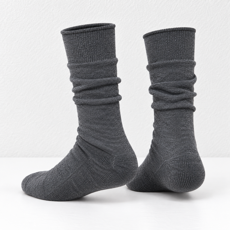 CouldNook Slouch Split-Toe Socks - Plain Long Legs