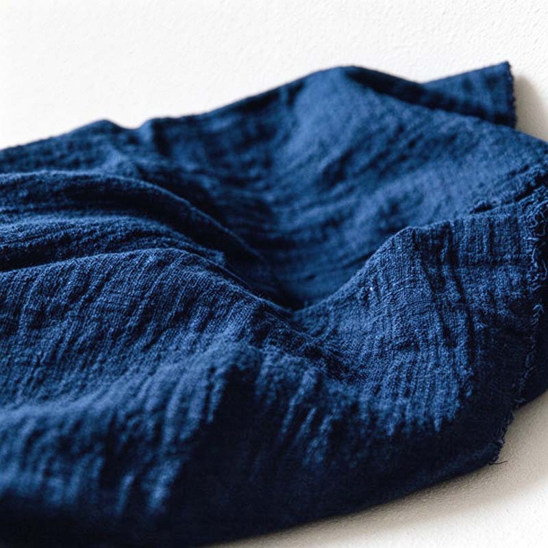 CouldNook Textured Table Cloth - Solid Colors and Soft Frayed Edges
