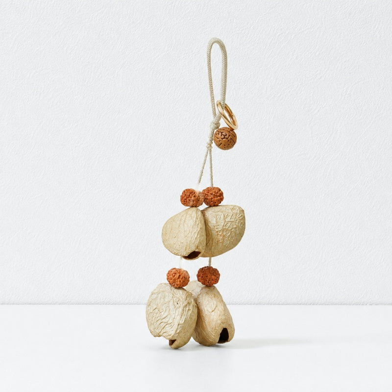 CouldNook Layered Seed Shell Bag Charm - Loop Clasp Attachment