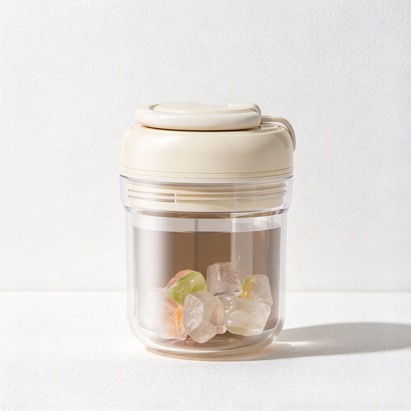 CouldNook Ice-Making Cup - Clear Body and Press-Release Lid