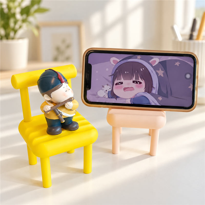 CouldNook Chair Phone Stand - Grooved Seat and Removable Miniature Backrest