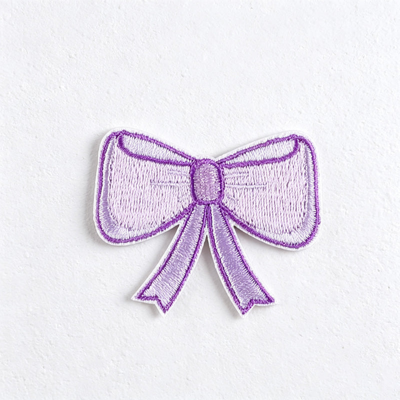CouldNook Bow Embroidered Patch - Assorted Colors and Shapes