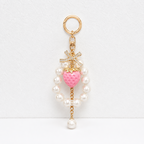 CouldNook Pearl Strawberry Keychain - Bowknot Bag Pendant