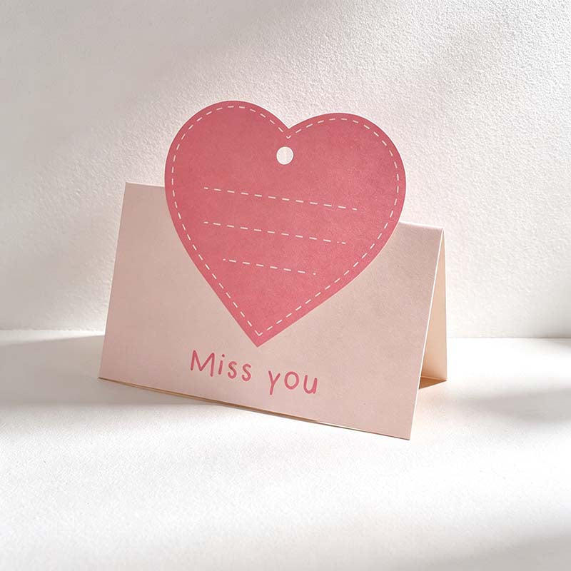 CouldNook Folded Greeting Card - Shaped Writing Area And Hanging Hole