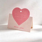 CouldNook Folded Greeting Card - Shaped Writing Area And Hanging Hole