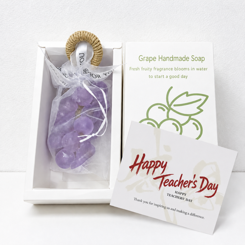 CouldNook Grape Cluster Soap Gift - Translucent Colors and Packaging