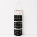 CouldNook Three-Pocket Hanging Organizer - Printed Fabric Wall Pockets