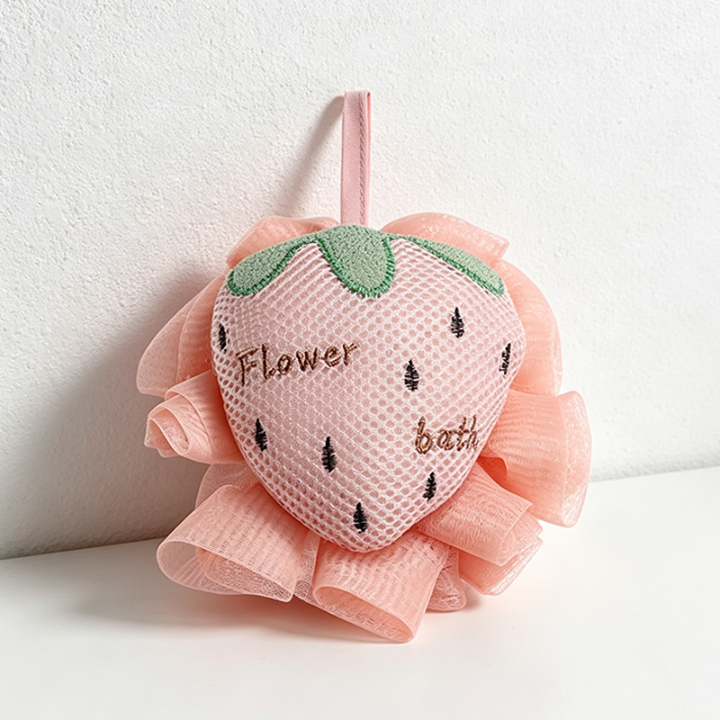 CouldNook Animal Flower Bath Pouf - Double Sided Designs