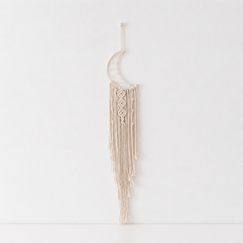 CouldNook Cotton Macrame Wall Hanging - Celestial Shape Designs