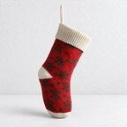 CouldNook Knit Christmas Stocking - Snowflake and Stripe Designs