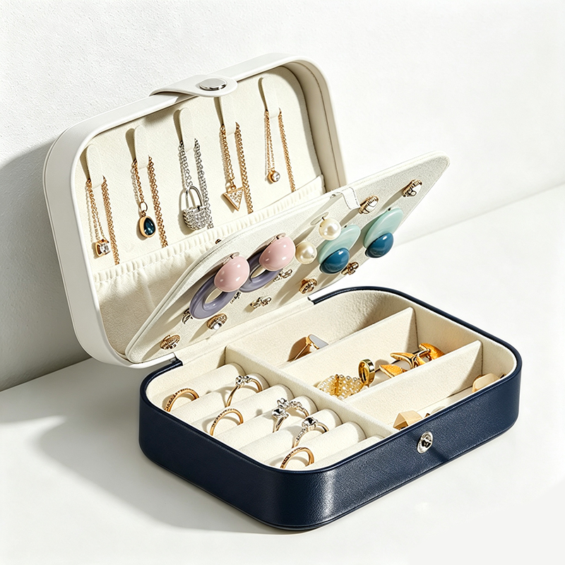CouldNook Double Layer Pastel Jewelry Case - Organized Living Detail