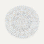 CouldNook Round Embroidered Lace Placemat - Floral Design Size Range