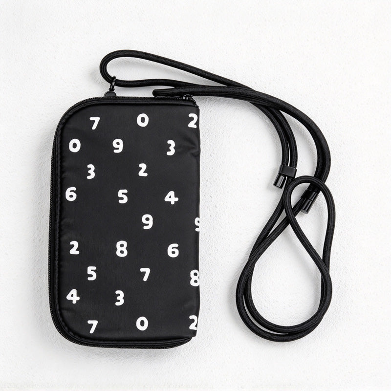 CouldNook Number Print Crossbody Pouch - Cord Strap