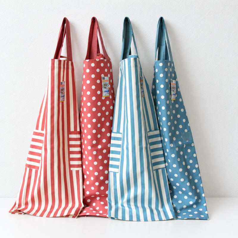 CouldNook Cross-Back Apron - Striped and Dot Color Options
