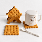 CouldNook Wooden Biscuit Coasters - Mixed Shapes and Woods