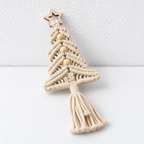 CouldNook Macrame Christmas Tree Ornament - Knotted Cord