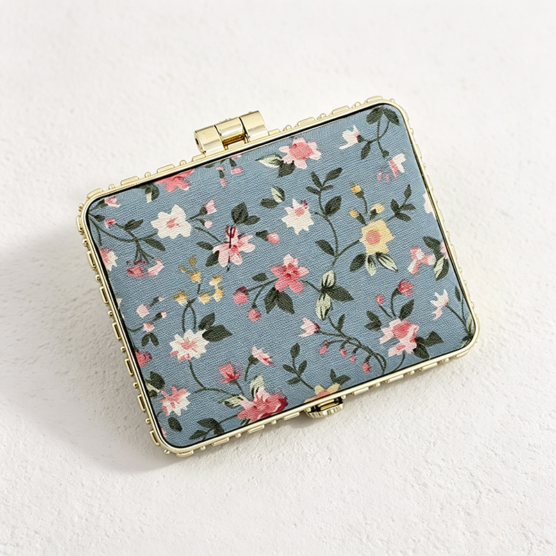 CouldNook Floral Compact Mirror - Three Double-Sided Folding Shapes