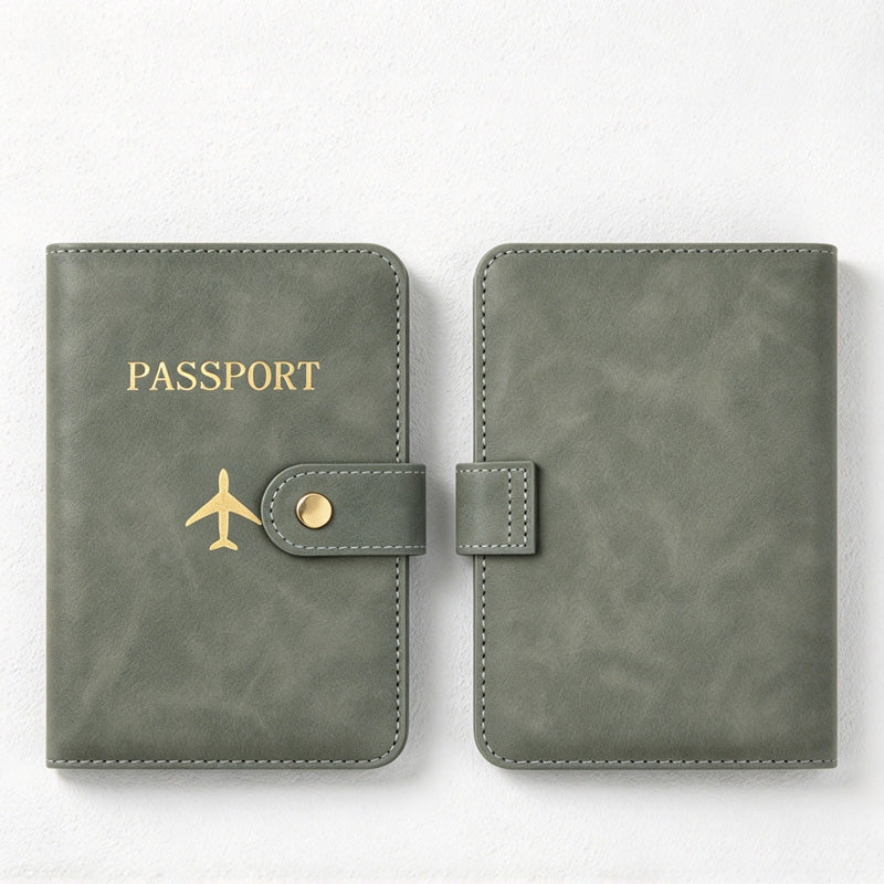 CouldNook Passport Holder - Snap Strap and Multiple Interior Card Pockets