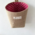 CloudNook Cotton Linen Hanging Storage Bag‑Wall Mount Organizer