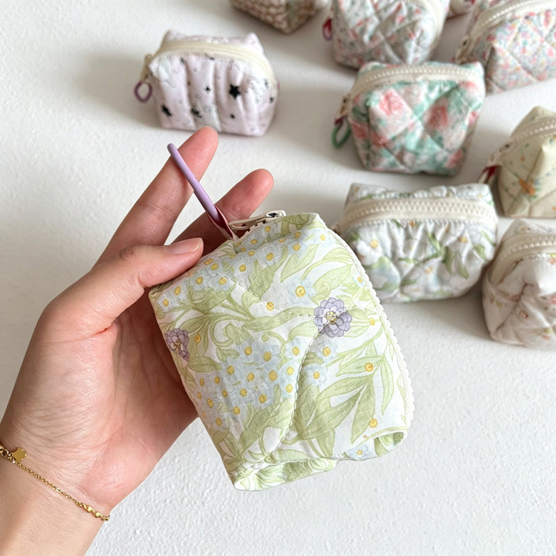 CouldNook Quilted Mini Pouch - Fourteen Printed Hook Designs