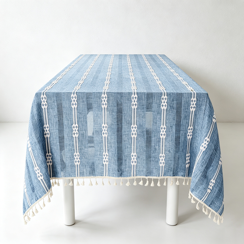 CouldNook Double Line Tablecloth - Warm Dining Accent