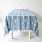 CouldNook Double Line Tablecloth - Warm Dining Accent