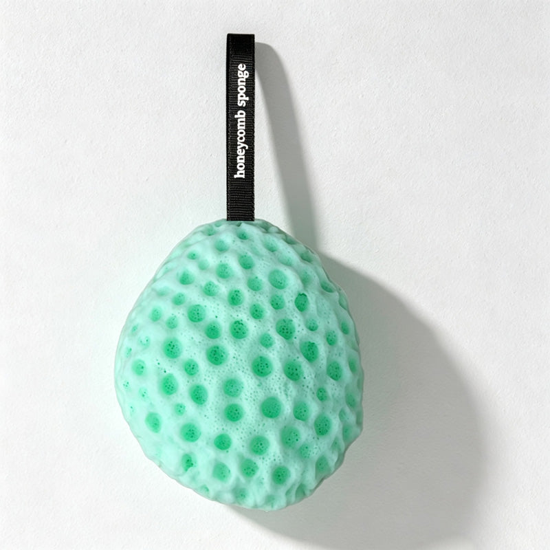 CouldNook Round Honeycomb Bath Sponge - Colorful Hanging Scrubber