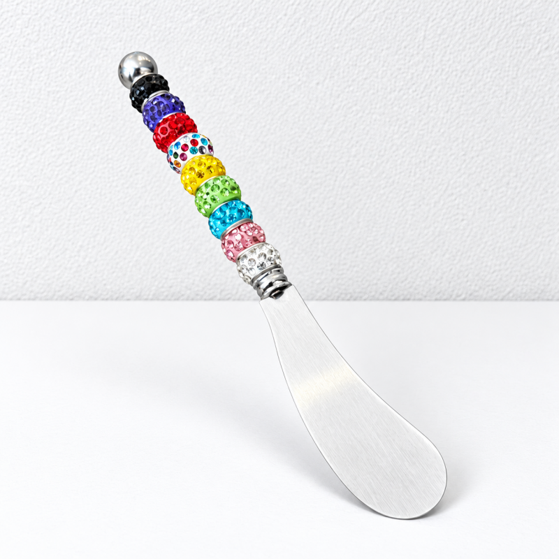 CouldNook Beaded Handle Flatware - Colorful Serving Collection Accent