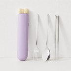 CouldNook Portable Cutlery Set - Spoon Fork Chopsticks and Tube Case