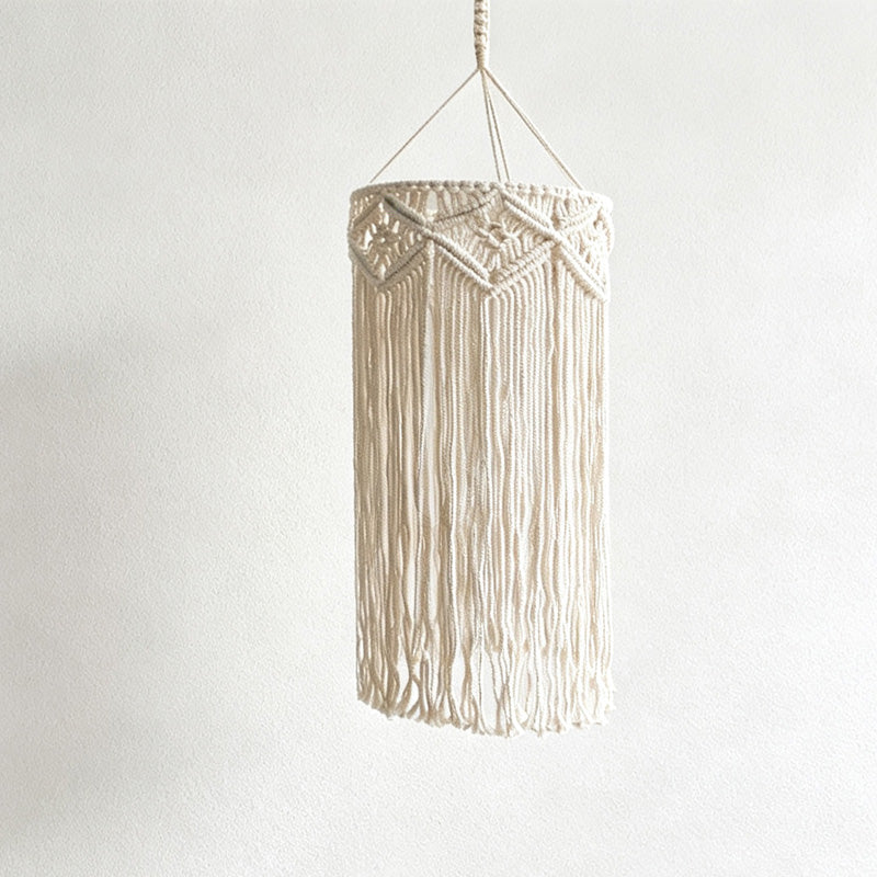 CloudNook Macrame Cotton Rope Lamp Shade‑Boho Hanging Lampshade