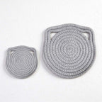CouldNook Cat Ear Rope Table Mat - Round
