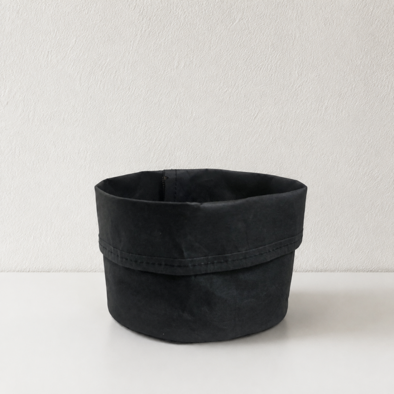 CouldNook Washable Kraft Paper Storage Basket - Folded Cuff Options