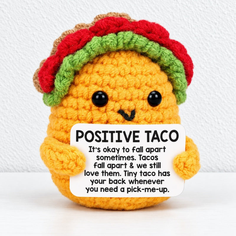 CouldNook Crocheted Character Doll - Textured Shapes And Little Message Cards