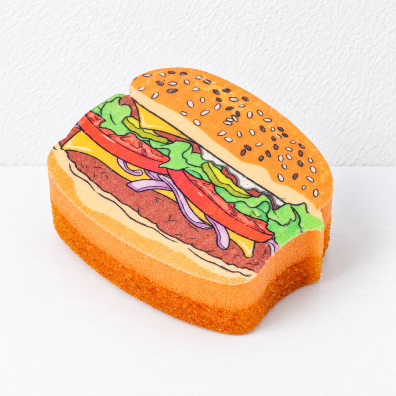 Burger and Donut Dishwashing Sponges