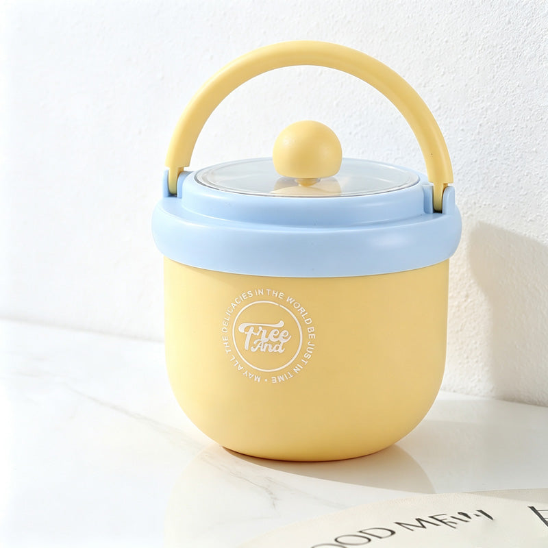 CouldNook Breakfast Cup - Swing Handle and Clear Round-Knob Lid