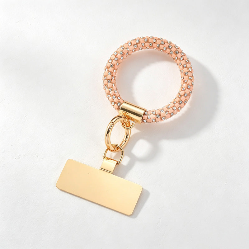 CouldNook Rhinestones Set Phone Strap with Rounded Links