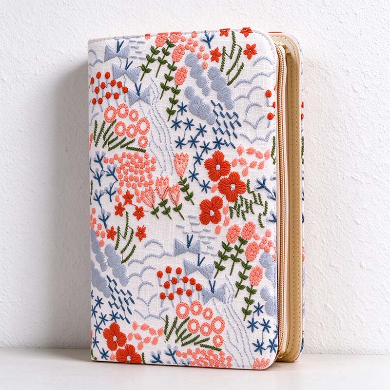 CouldNook Jewelry Organizer - Botanical Cover And Removable Pocket Pages