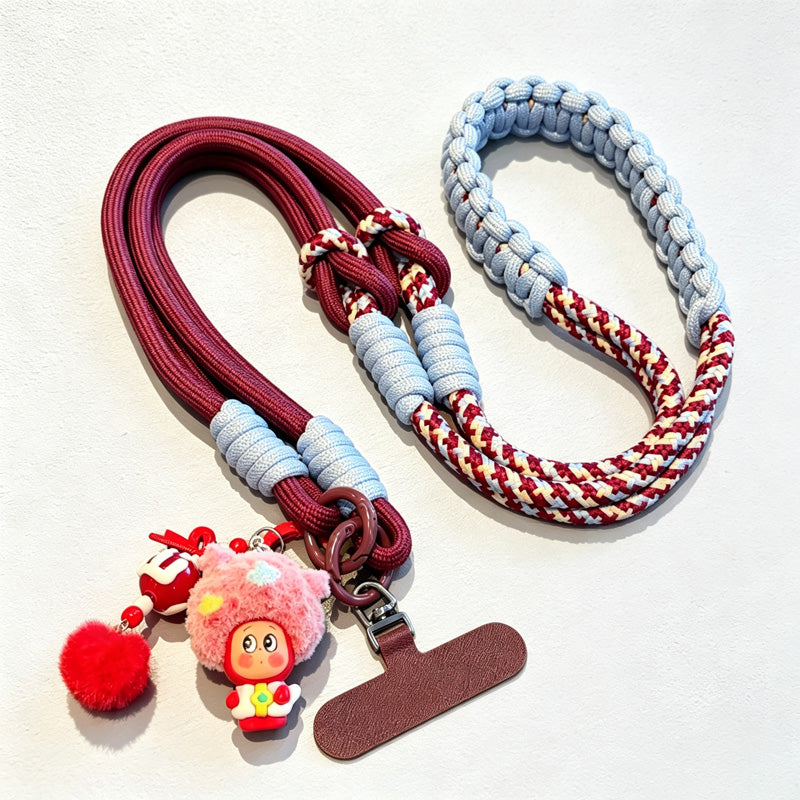 CouldNook Character Charm Phone Strap - Braided Shoulder Cord