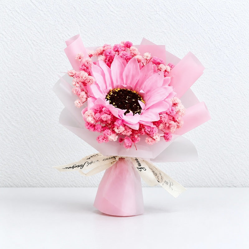 CouldNook Sunflower Car Fragrance Bouquet - Ribbon Wrapped