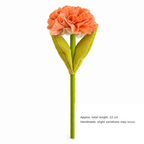 Artificial Carnation - Ruffled Petals and Paired Green Leaves