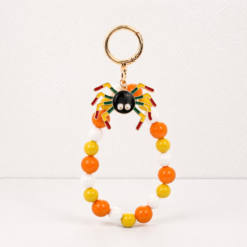 CouldNook Halloween Beaded Keychain - Colorful Loops and Character Pendants