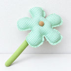 CouldNook Fabric Flower Decoration - Rounded Petals And Long Green Stem
