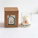 CouldNook Christmas Figure Candle - Sculpted Holiday Characters In Clear Cups