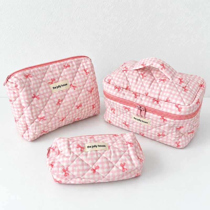 CouldNook Quilted Makeup Bag - Three Storage Formats