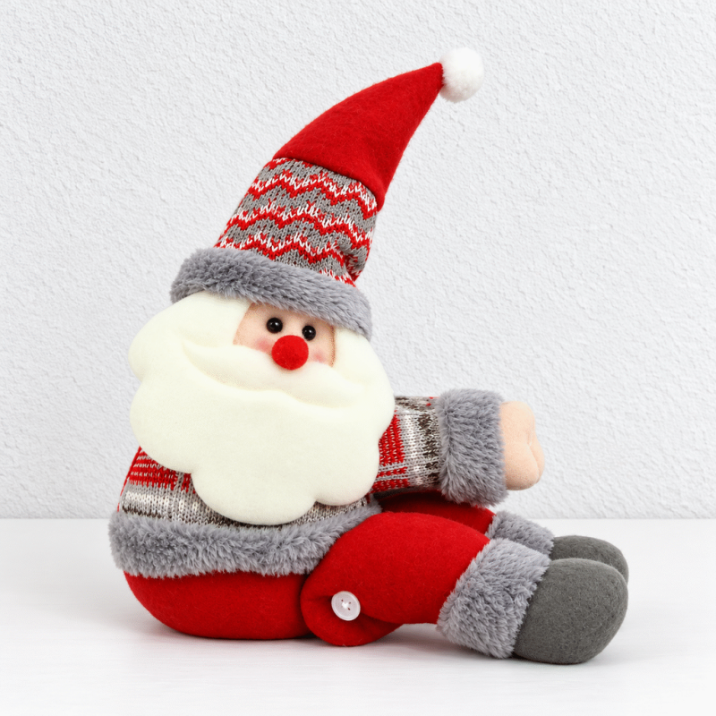 CouldNook Christmas Hugging Curtain Tieback - Plaid Doll