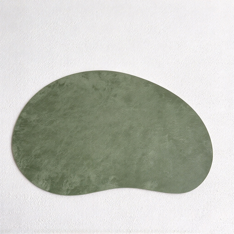 CouldNook Curved Placemat - Asymmetric Outline And Mottled Surface Finish