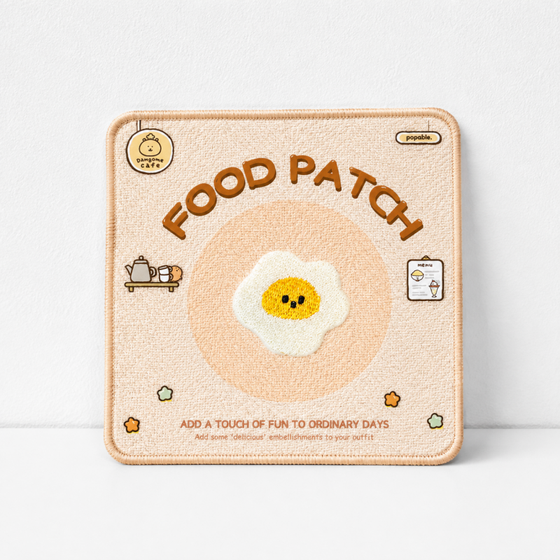 CouldNook Food Embroidered Patch - Bread Sushi and Drink Designs